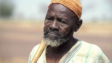 Portrait of elderly man. Burkina Faso. Photo: Curt Carnemark