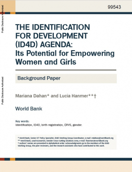 Identification for Development: Its Potential for Empowering Women and Girls cover